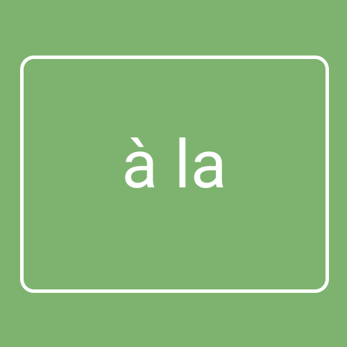 À la